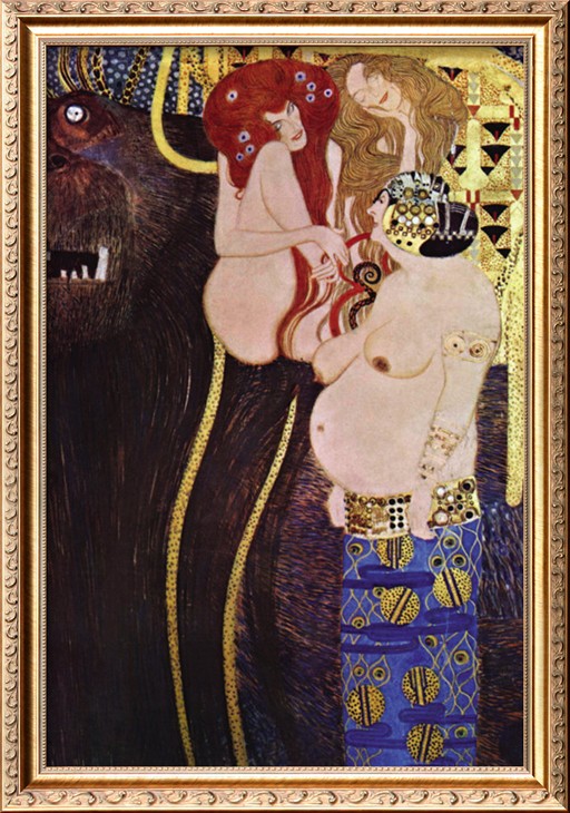 The Beethoven Frieze - Gustav Klimt Paintings